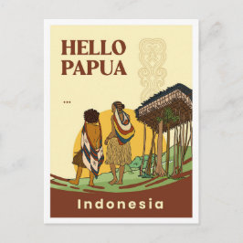 Noken Papua Indonesien Resa Vykort