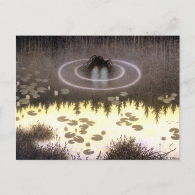 Nokken Mythical Vatten Sprite Vykort (Framsida)