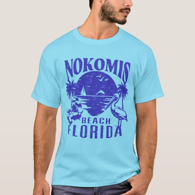 Nokomis Beach Florida T-shirt (Framsida)