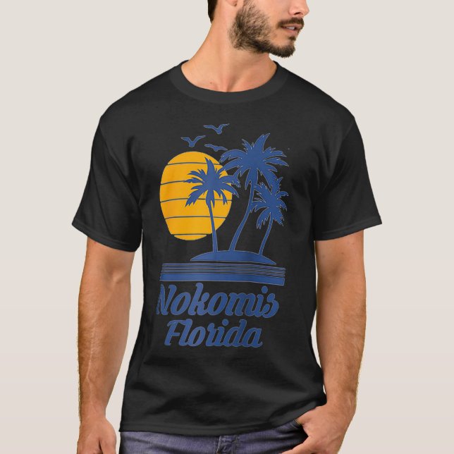 Nokomis Florida FL Beach City State T Shirt (Framsida)