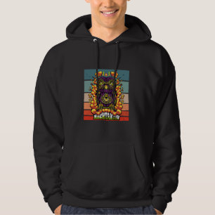 Nokvändal Uggla natt uggla psychedelic mönster vib Hoodie