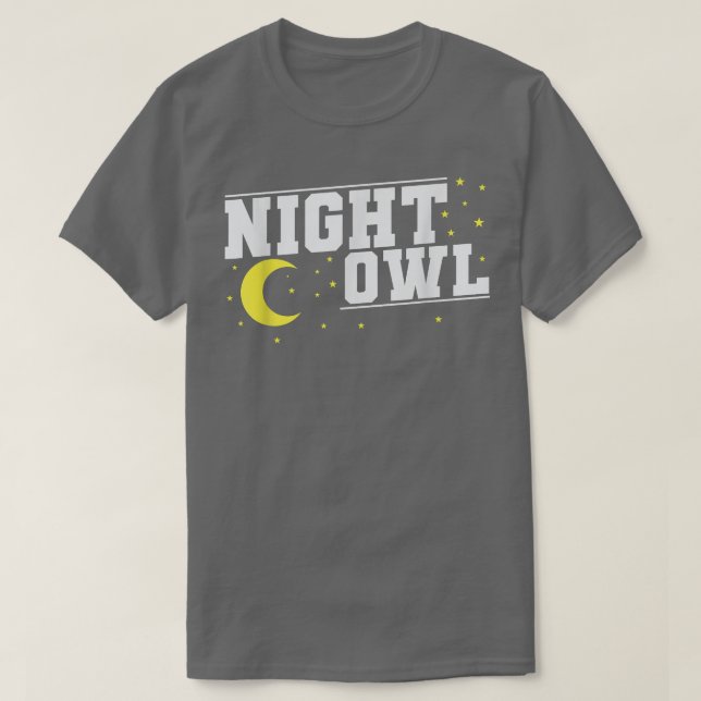 Nokvändning Night Uggla sömntyp T Shirt (Design framsida)