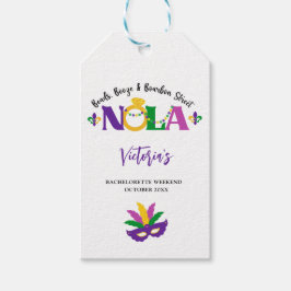 NOLA BACHELORETTE HELG PRESENTETIKETT