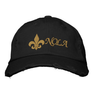 NOLA Fleur De Lis Broderad Keps
