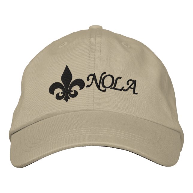 NOLA Fleur De Lis Broderad Keps (Framsida)