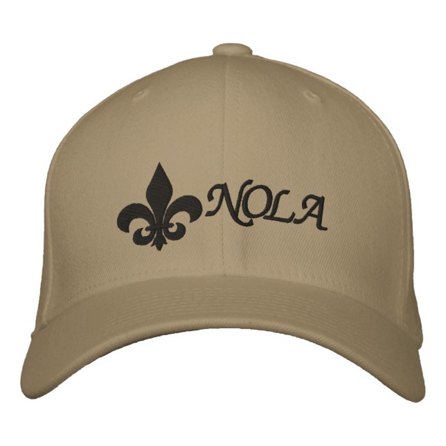 NOLA Fleur De Lis Broderad Keps (Framsida)