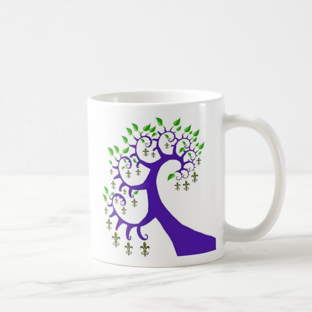 NOLA FLEUR DE LIS TRÄD KAFFEMUGG (Höger)