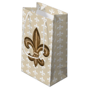 Nola Guld & White Fransk Fleur De Lis