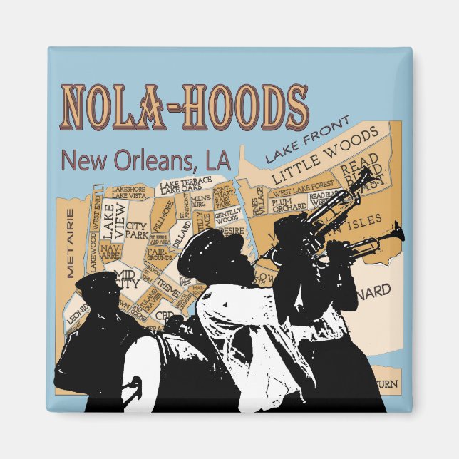 Nola Huvas Brass Band Magnet (Framsidan)