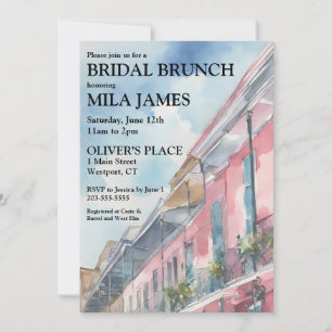 NOLA inspirerade möhippa brunch-inbjudan Inbjudningar