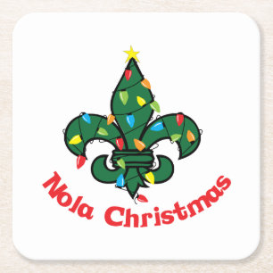 Nola jul underlägg papper kvadrat