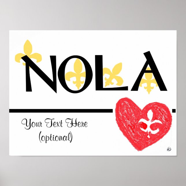 NOLA Kärlek de Lis poster (Framsidan)