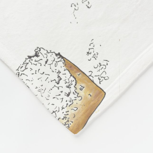 NOLA Louisiana New Orleans Beignet Pastry Foodie Fleecefilt (Hörn)