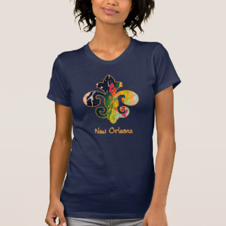 NOLA målade Fleur de lis (1) Tee
