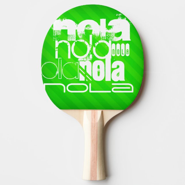 NOLA; Neon Grönt Rand Pingisracket (Framsidan)