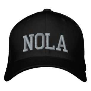 NOLA New Orleans Broderad Keps