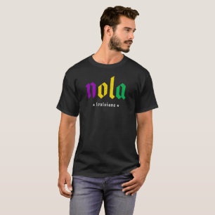 NOLA New Orleans Louisiana Nawlins Mardi Gras T Shirt