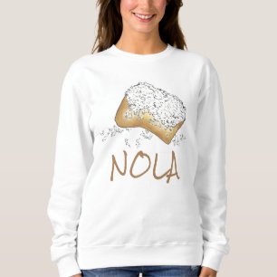 NOLA New Orleans Sugary Beignet Pastry Sweatshirt Tee