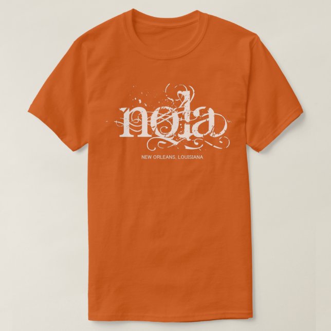 NOLA New Orleans  T Shirt (Design framsida)