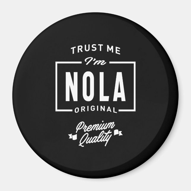 Nola Personlig Namn Birthday Magnet (Framsidan)