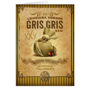 NOLA samlingsGris Gris Voodoo hänger lös Hälsningskort
