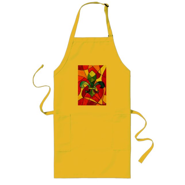 NOLA Series Yellow Apron Långt Förkläde (Framsidan)