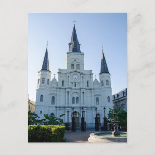 NOLA St Louis-katedralen under dagen Vykort