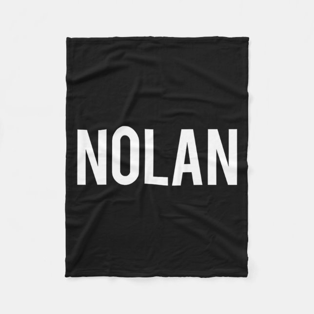 Nolan - Cool New Funny Name Fan Gift Tee  Fleecefilt (Framsidan)