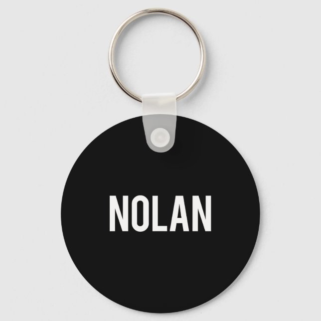 Nolan - Cool New Funny Name Fan Gift Tee  Nyckelring (Framsida)