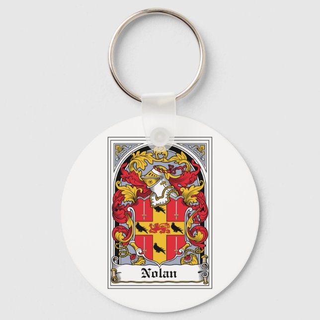 Nolan Family Crest Nyckelring (Framsida)