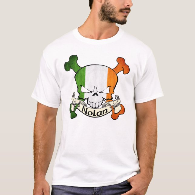 Nolan Irish Skull Tee Shirt (Framsida)