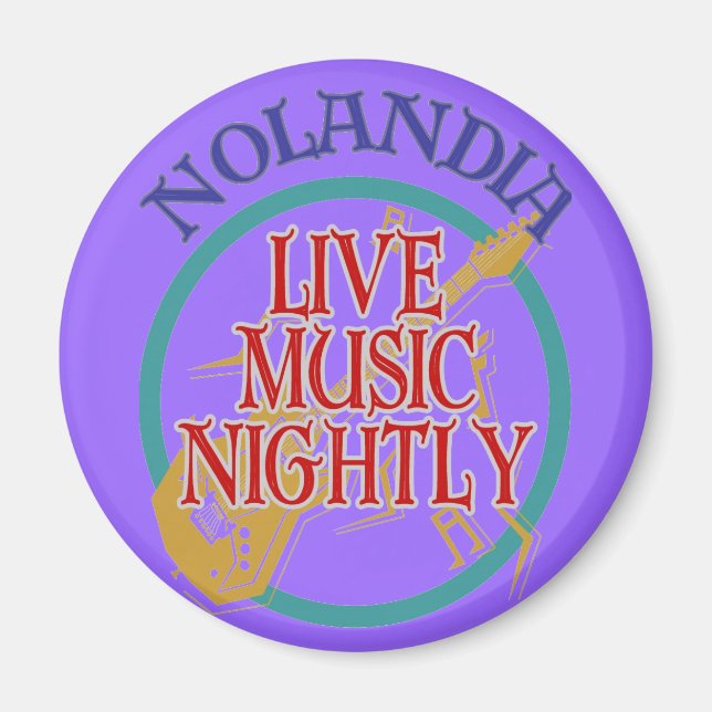 Nolandia Live Music Magnet (Framsidan)