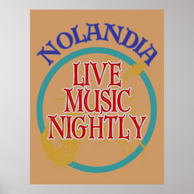 Nolandia Live Music Poster (Framsidan)