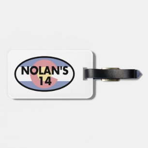 Nolans 14 Colorado Flagga Oval Bagagebricka