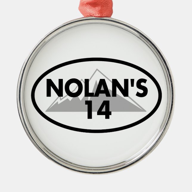 Nolans 14 Colorado Oval Julgransprydnad Metall (Framsidan)