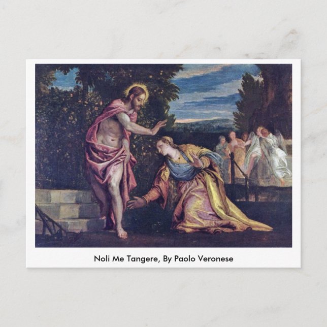 Noli Me Tangere, av Paolo Veronese Vykort (Framsida)