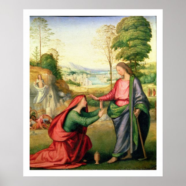 Noli me Tangere, c.1508 (olja på canvas) Poster (Framsidan)