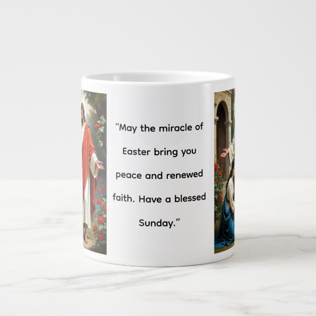 Noli Me Tangere Image and Greetings Jumbo Mugg (Framsidan)