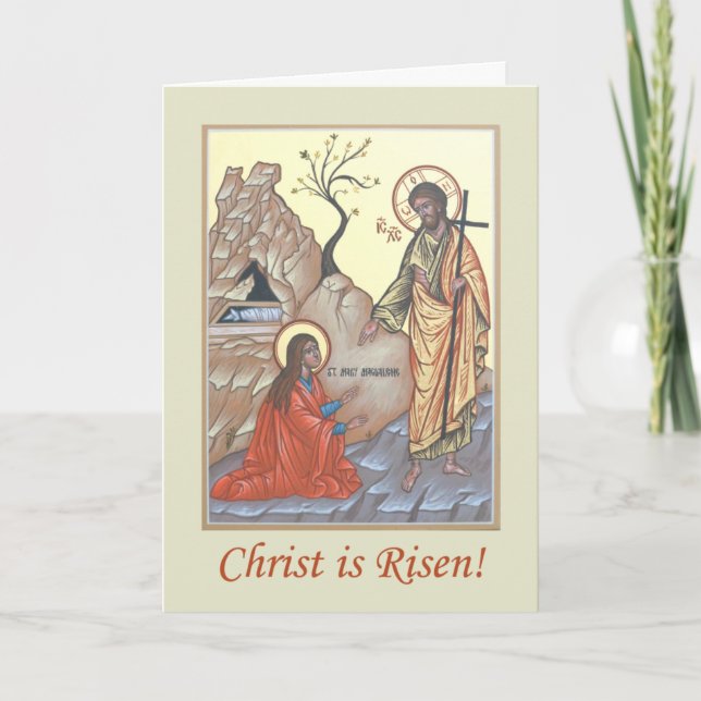 Noli Me Tangere Paschal Greeting Card Kort (Framsida)