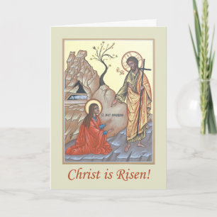 Noli Me Tangere Paschal Greeting Card Kort