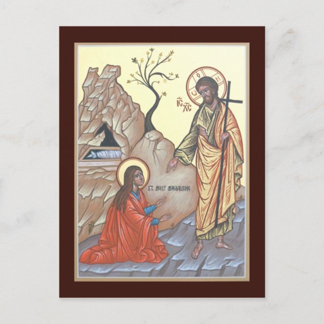 Noli Me Tangere Prayer Card Vykort (Framsida)
