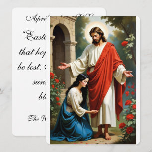 Noli Me Tangere Välkomstkort Kort