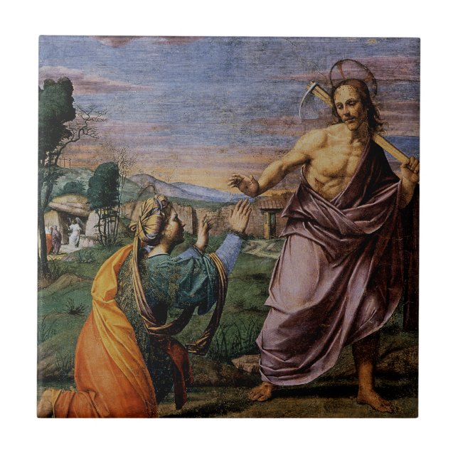 Noli Mi Tangere av Franciabigio Kakelplatta (Framsidan)
