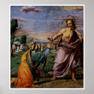 Noli Mi Tangere vid Franciabigio Poster
