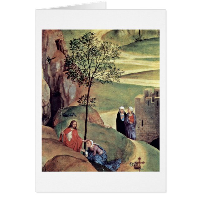 Noli mig Tangere av Hans Memling Hälsningskort (Framsidan)