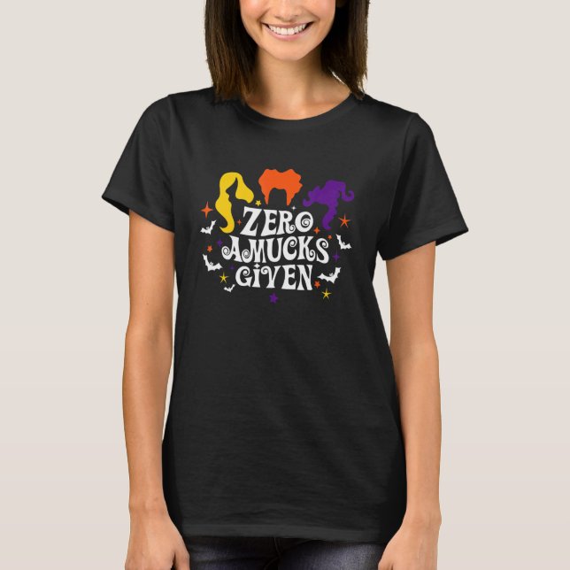 Noll Amucks Fick Söt Amuck Med Fladdermus Hallowee T Shirt (Framsida)