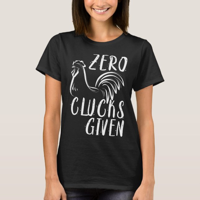 Noll Clucks med Chicken Amp Farmer T Shirt (Framsida)
