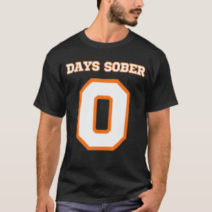 Noll dagar Sober Funny Drinking T Shirt