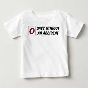 Noll dagar utan en olycka Roligt barn T Shirt