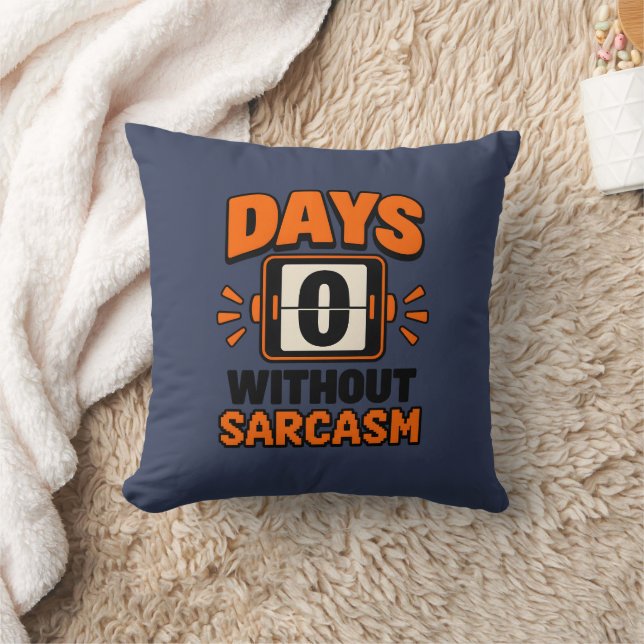 Noll dagars Sarcasm Meter Resultatlista Kudde (Filt)